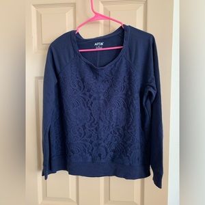 [2/$15 SALE!!] Navy Blue Sweatshirt Top